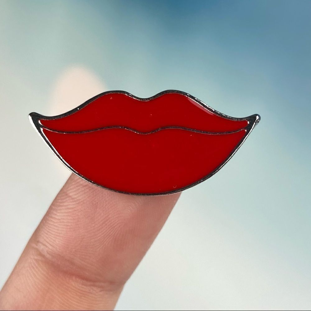 Red Lips Enamel Pin/ Brooch Lapel